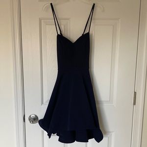 Navy Blue Homecoming Dress